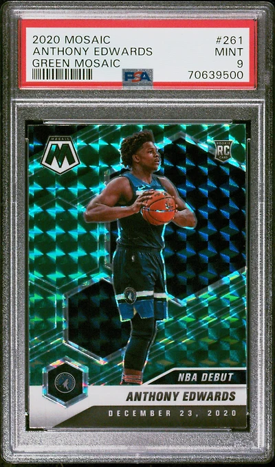 2020 Panini Mosaic 261 Anthony Edwards PSA