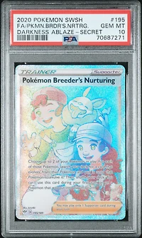 2020 Pokemon Sword & Shield Darkness Ablaze 195 Fa/pkmn.brdr's.nrtrg. PSA 10