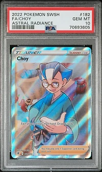 2022 Pokemon Sword & Shield Astral Radiance 182 Full Art/choy PSA 10