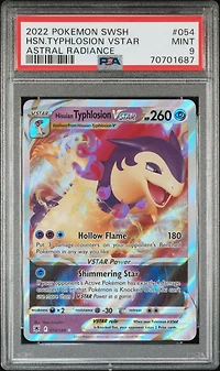 2022 Pokemon Sword & Shield Astral Radiance 054 Hisuian Typhlosion Vstar PSA 9