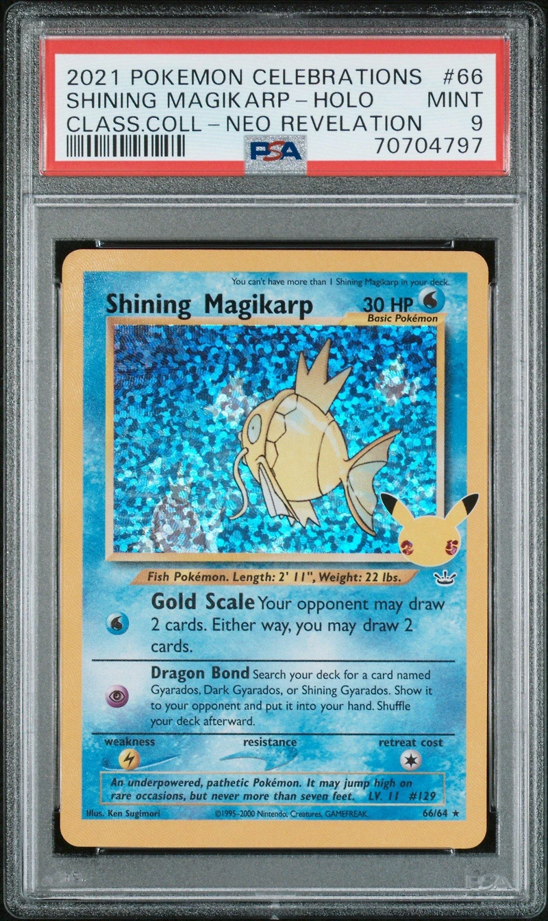 2021 Pokemon Celebrations Classic Collection 66 Shining Magikarp-holo PSA