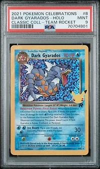 2021 Pokemon Celebrations Classic Collection 8 Dark Gyarados PSA