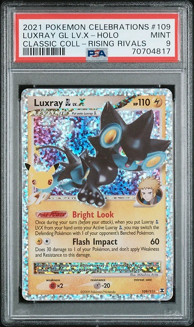 2021 Pokemon Celebrations Classic Collection 109 Luxray Gl Lv.x-holo PSA