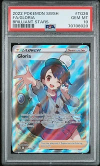 2022 Pokemon Sword & Shield Brilliant Stars Tg26 Full Art/gloria PSA