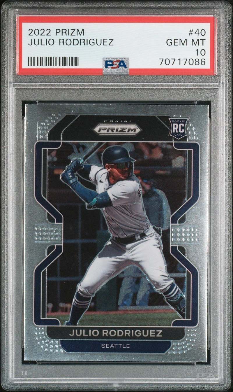 2022 Panini Prizm 40 Julio Rodriguez PSA 10