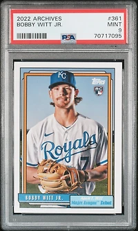 2022 Topps Archives 361 Bobby Witt Jr. PSA 9