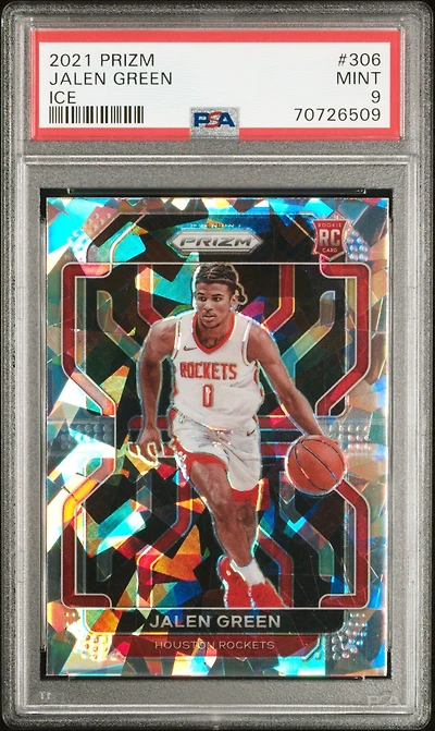 2021 Panini Prizm 306 Jalen Green Ice PSA