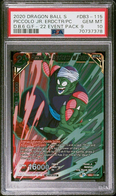 2022 Dragon Ball Super Card Game Event Pack 09 Db3-115 Piccolo Jr., Eradicator Of Peace PSA 10
