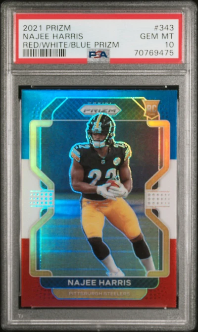 2021 Panini Prizm 343 Najee Harris PSA 10