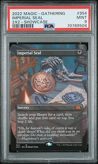2022 Magic The Gathering Double Masters 2022 354 Imperial Seal Showcase PSA 9