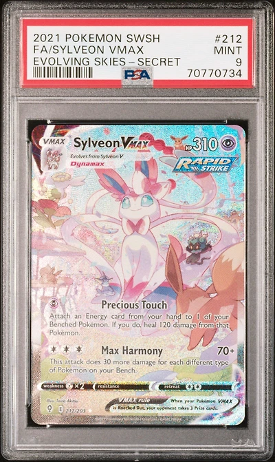 2021 Pokemon Sword & Shield Evolving Skies Fa/sylveon Vmax PSA