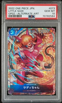 2022 One Piece Japanese Paramount War 073 Little Sadi Alternate Art PSA 10