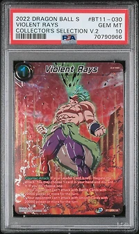 2022 Dragon Ball Super Card Game Collector's Selection Vol.2 Bt11-030 Violent Rays PSA 10