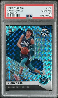 2020 Panini Mosaic 202 Lamelo Ball Mosaic PSA 10