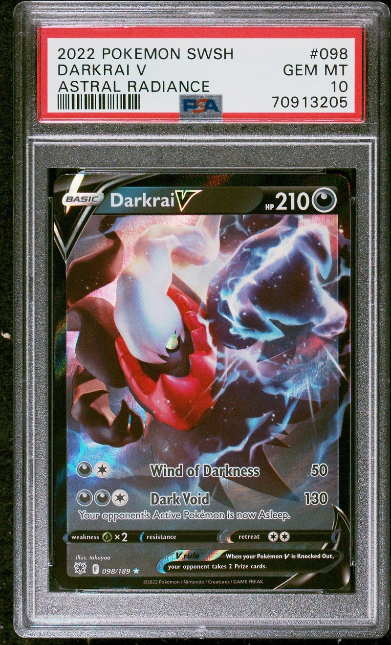 2022 Pokemon Sword & Shield Astral Radiance 098 Darkrai V PSA 10