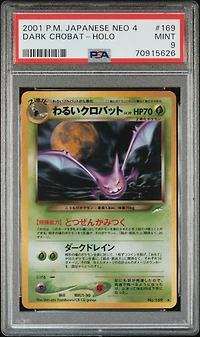 2001 Pokemon Japanese Neo 4 169 Dark Crobat PSA