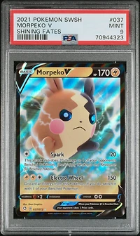 2021 Pokemon Sword & Shield Shining Fates 037 Morpeko V PSA 9
