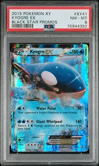 2015 Pokemon Xy Black Star Promos Xy41 Kyogre Ex PSA 8