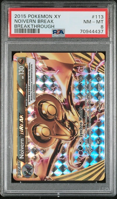 2015 Pokemon Xy Breakthrough 113 Noivern Break PSA 8