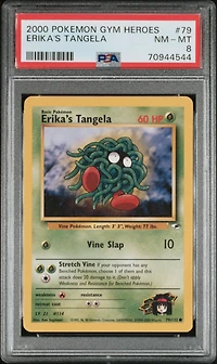 2000 Pokemon Gym Heroes 79 Erika's Tangela PSA 8