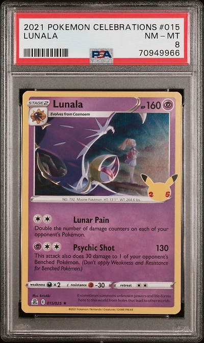 2021 Pokemon Celebrations 015 Lunala PSA