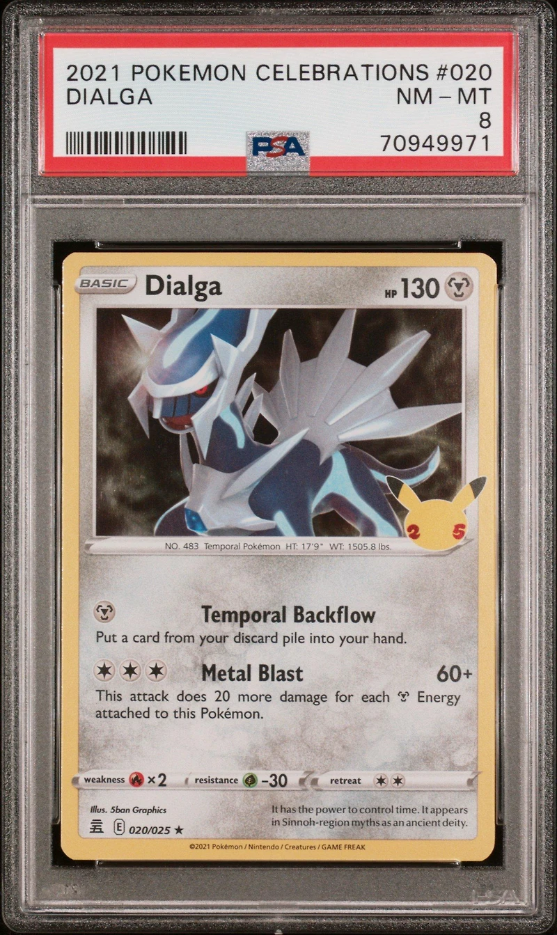 2021 Pokemon Celebrations 020 Dialga PSA
