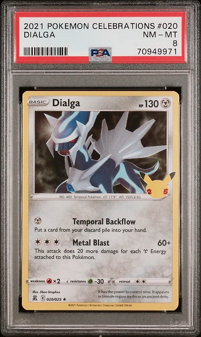 2021 Pokemon Celebrations 020 Dialga PSA