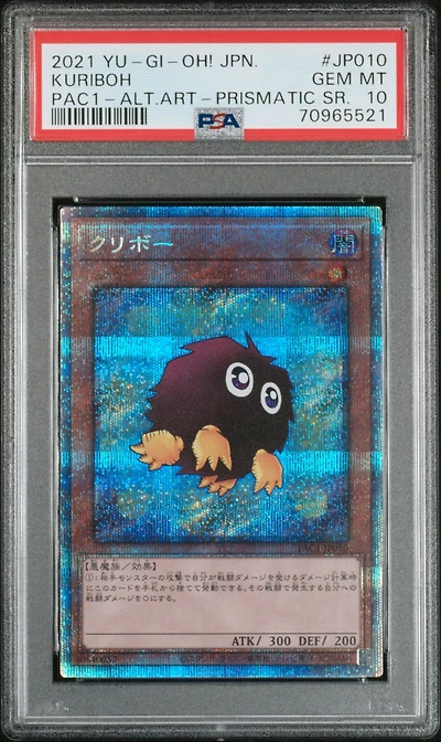 2021 Yu-gi-oh! Japanese Pac1-prismatic Art Collection Jp010 Kuriboh PSA 10