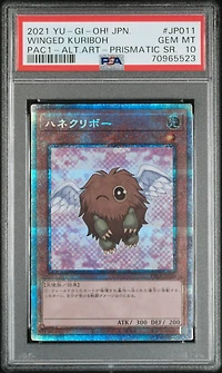 2021 Yu-gi-oh! Japanese Pac1-prismatic Art Collection Jp011 Winged Kuriboh Alternate Art-prismatic Secret Rare PSA 10