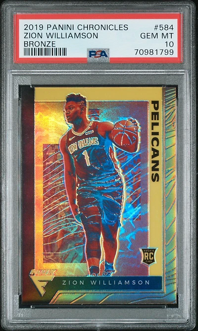 2019 Panini Chronicles Zion Williamson Bronze PSA 10