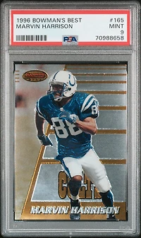 1996 Bowman's Best 165 Marvin Harrison PSA 9