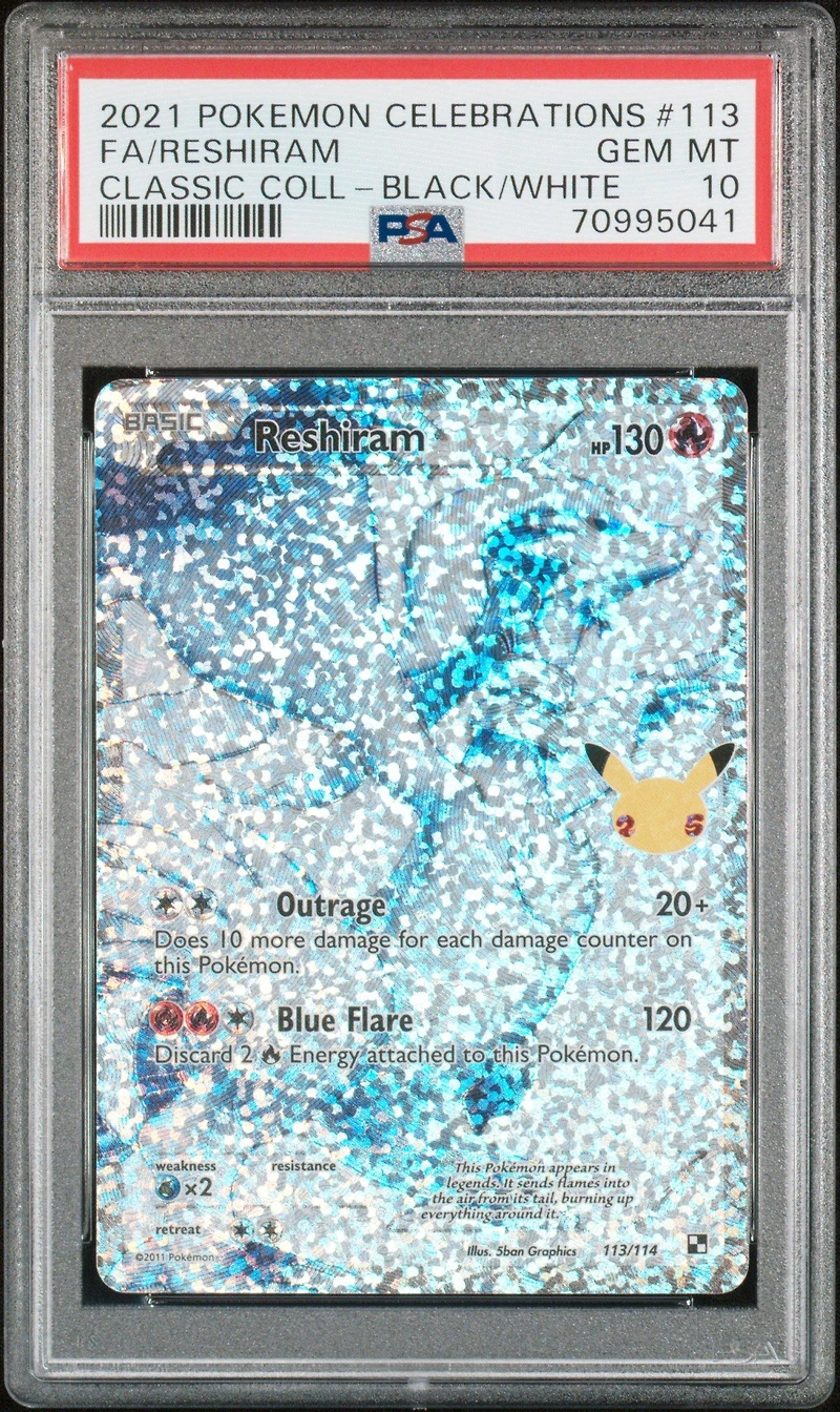 2021 Pokemon Celebrations Classic Collection 113 Fa/reshiram PSA 10