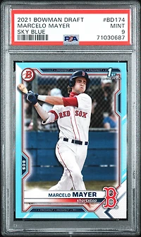 2021 Bowman Draft Bd174 Marcelo Mayer Sky Blue PSA 9