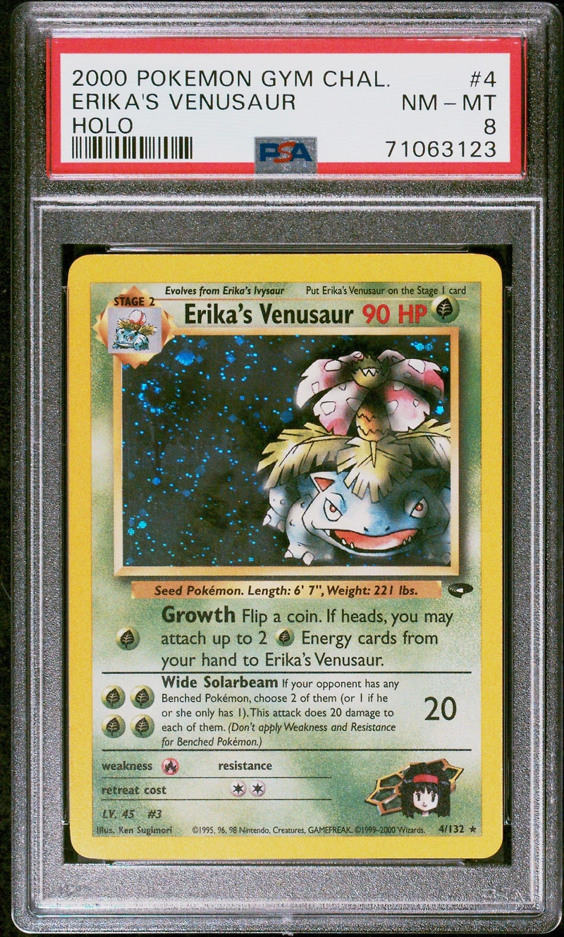 2000 Pokemon Gym Challenge 4 Erika's Venusaur PSA