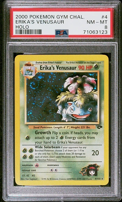 2000 Pokemon Gym Challenge 4 Erika's Venusaur PSA