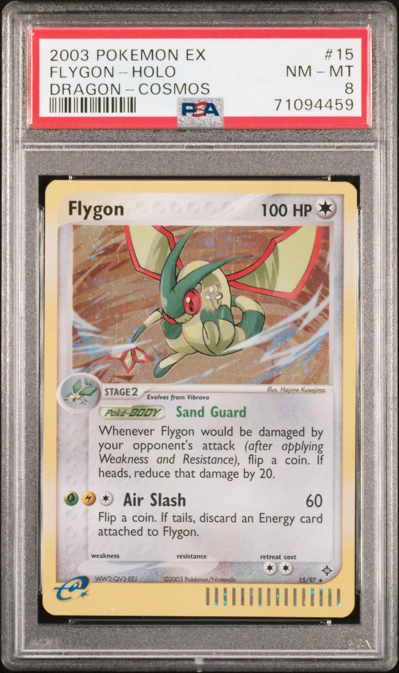 2003 Pokemon Ex Dragon 15 Flygon-holo Cosmos PSA