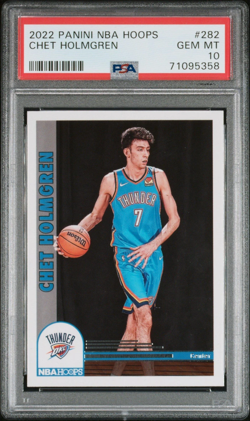 2022 Panini Nba Hoops 282 Chet Holmgren PSA