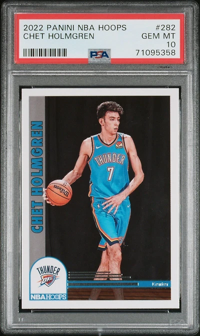 2022 Panini Nba Hoops 282 Chet Holmgren PSA