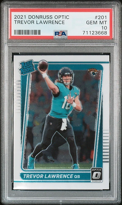 2021 Panini Donruss Optic 201 Trevor Lawrence PSA