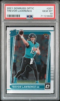 2021 Panini Donruss Optic 201 Trevor Lawrence PSA