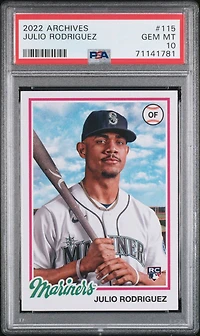2022 Topps Archives 115 Julio Rodriguez PSA 10
