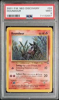 2001 Pokemon Neo Discovery 24 Houndour PSA 9