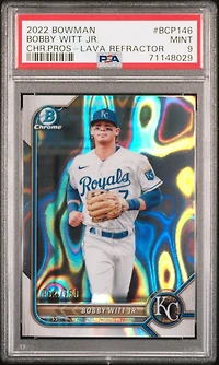 2022 Bowman Chrome Prospects Bcp146 Bobby Witt Jr. Lava Refractor PSA 9