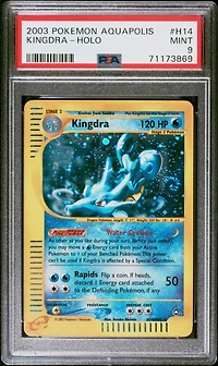 2003 Pokemon Aquapolis H14 Kingdra-holo PSA