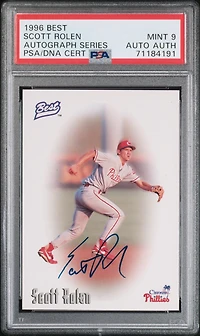 1996 Best Autograph Series Scott Rolen PSA 9