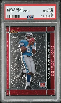 2007 Finest 135 Calvin Johnson PSA 10