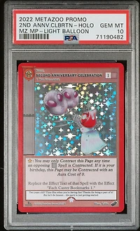 2022 Metazoo Promo 2nd Annv.clbrtn PSA 10
