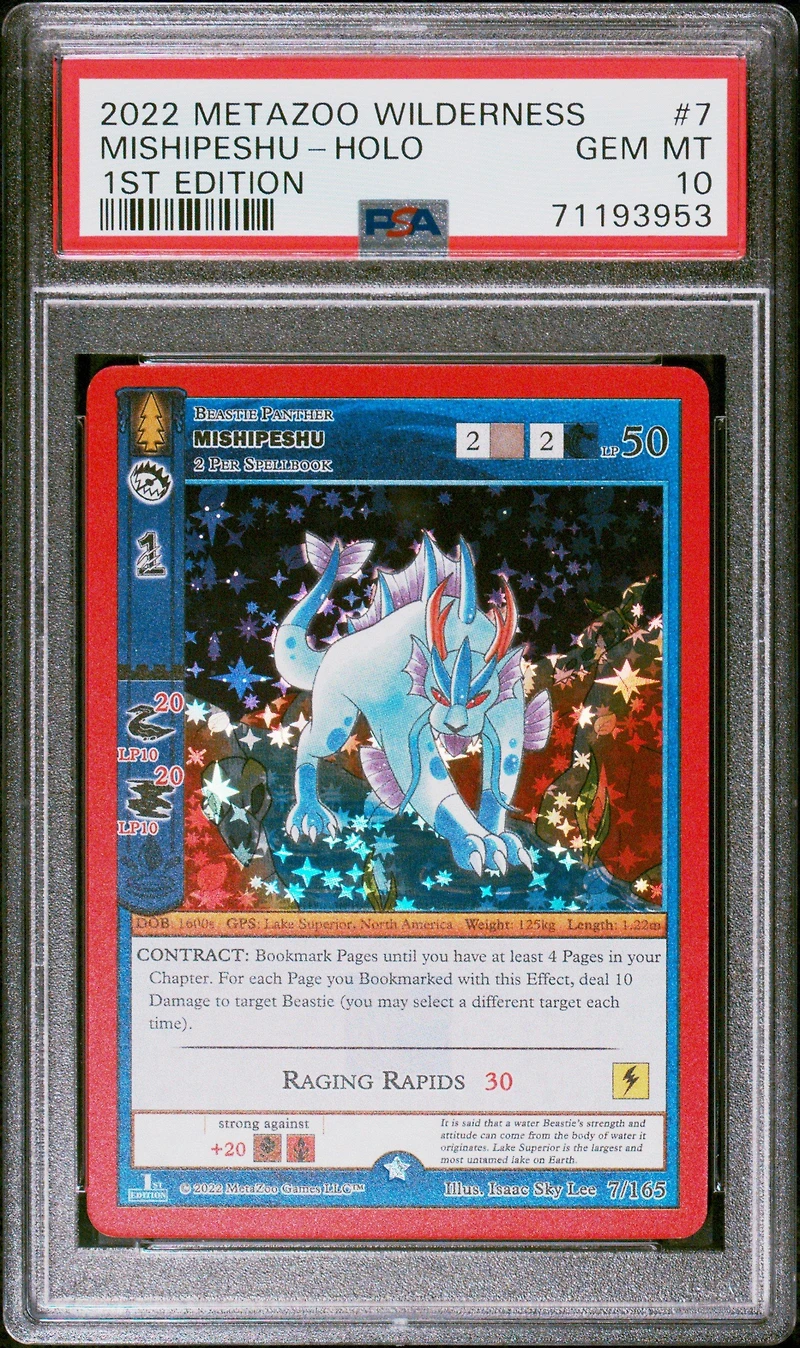 2022 Metazoo Wilderness 7 Mishipeshu-holo 1st Edition PSA 10