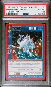 2022 Metazoo Wilderness 7 Mishipeshu-holo 1st Edition PSA 10