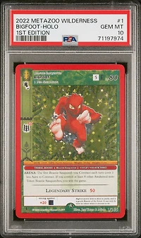 2022 Metazoo Wilderness 1 Bigfoot-holo 1st Edition PSA